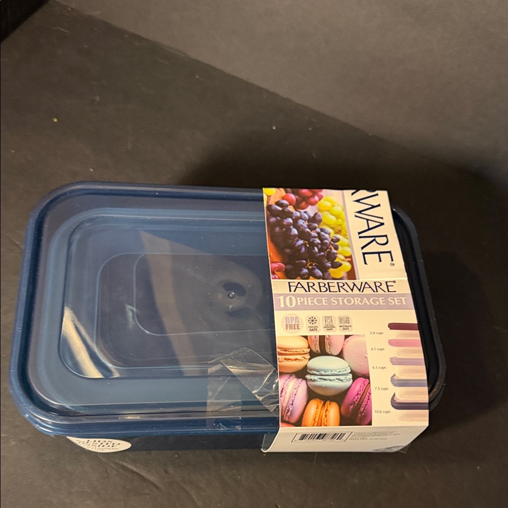 Farberware Navy Food Storage Set